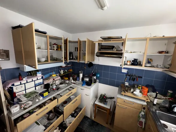 Wohnungsauflösung in Kempten: Küche vorher